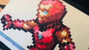 像素画吃瓜,穿越时空的视觉盛宴